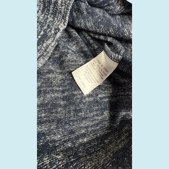 Rag & Bone Tank Top Women's Small Marled Gray Nicole Sleeveless Split Back - Picture 7 of 7